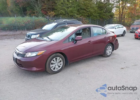 2012 Honda Civic Lx from USA, damaged, VIN 2HGFB2F59CH537941